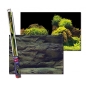Preview: Aquarien-Hintergrund Rock/Plants 100 x 50 cm