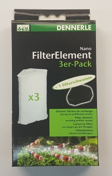 Dennerle Nano Filterelement 3er Pack