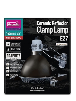 Arcadia Clamp Lamp graphite grey 150 W