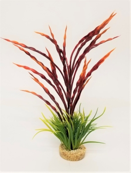 Deko Pflanze Atoll Grass Rot 37 cm