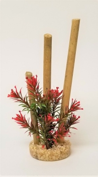 Deko Pflanze Bamboo Forest 4 rot 20 cm