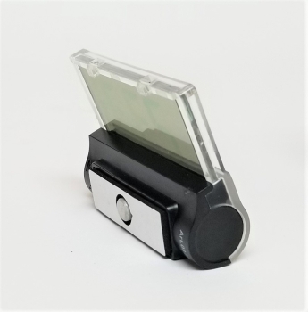 Digital Thermometer transparent schwarz