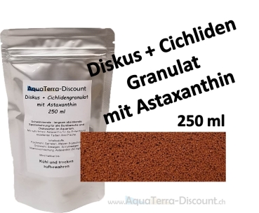 Diskus und Cichlidengranulat mit Astaxanthin 250 ml (100g)