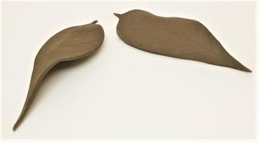 Kastanienblatt aus Ton 25 cm