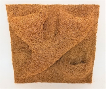 Kokos Rückwand 30 x 30 cm mit Taschen