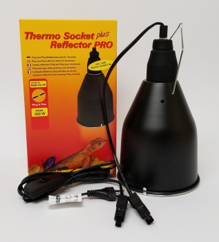 Lucky Reptile Thermo Socket plus Reflector PRO Gross schwarz