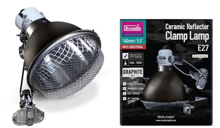 Arcadia Clamp Lamp graphite grey 150 W