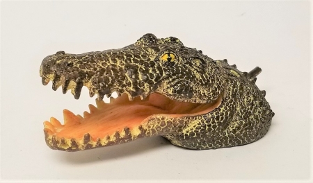 Krokodil Kopf 14 cm mit Luftanschluss